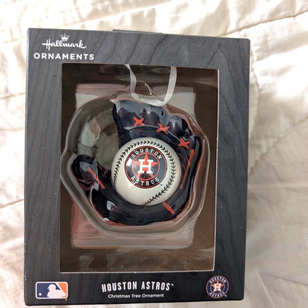 Hallmark Houston Astros Ornament - Navy and Orange